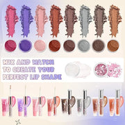 Lip Gloss Making Kit, 58PCS DIY Lip Gloss Kit, Lipgloss Making Kit for Women, Beginner, Girls, Moisturizing Lipgloss Base ...