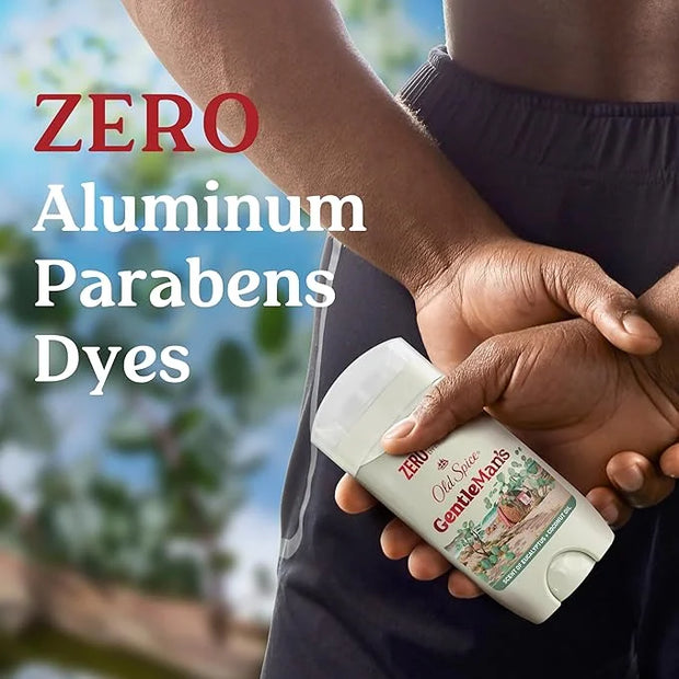 Old Spice GentleMan's Aluminum Free Dry Feel Deodorant for Men, 24/7 Lasting Freshness, Gentle on Skin with Skin Condition...
