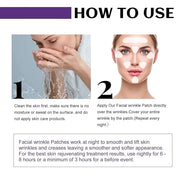 100 Pcs Face Tape for Wrinkles Lasting Face Lift Tape Overnight Invisible Silicone Face and Forehead Wrinkle Patches Neck ...