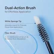 Natural Eyelash Serum with Eyebrow Serum Set - Boost Eyelash Growth Enhancer for Longer, Thicker, Fuller-Looking Lashes an...
