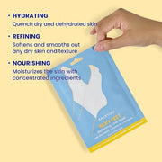 FACETORY Body Spa Sheet Mask Bundle Variety Pack of 6 with Korean Sheet Masks for Feet, Hands, and Butt - Softening, Hydra...