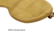 Premium Handcrafted 25 Momme Mulberry Silk Eye Mask for Sleeping (Golden Honey) - Product Image