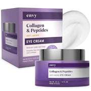 Envy Collagen & Peptides Eye Cream - Reduces Dark Circles, Puffiness & Wrinkles, Moisturizing, Anti-Aging, Rejuvenates, De...