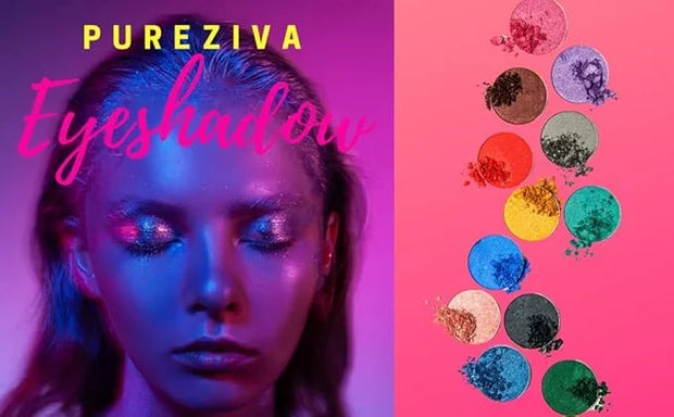 Tropical Classic Blue Shimmering Pressed Powder Single Vegan Eyeshadow; Talc, Paraben & Cruelty Free - Product Image