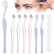 6Pcs Eyebrow Razor Mini Eyebrow Razor Trimmer Female Face Shaver Lip Hair Remover with Precision Cover Small Shaver for Wo...