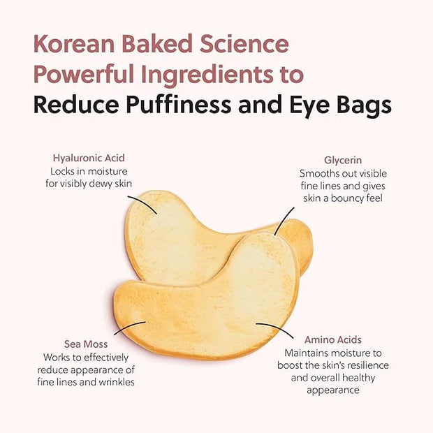 QUIA Collagen Eye Patches – Instantly De-Puff & Brighten Under-Eyes – No-Slip Hydrating Masks for Dark Circles, Eye Bags &...