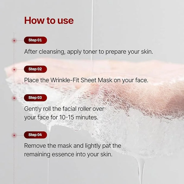 MEDITHERAPY Wrinkle-fit Tangle Eye Patch & Wrinkle-fit Face Mask - Under Eye Mask and Eye Cream for Eye Bags, Puffiness, a...