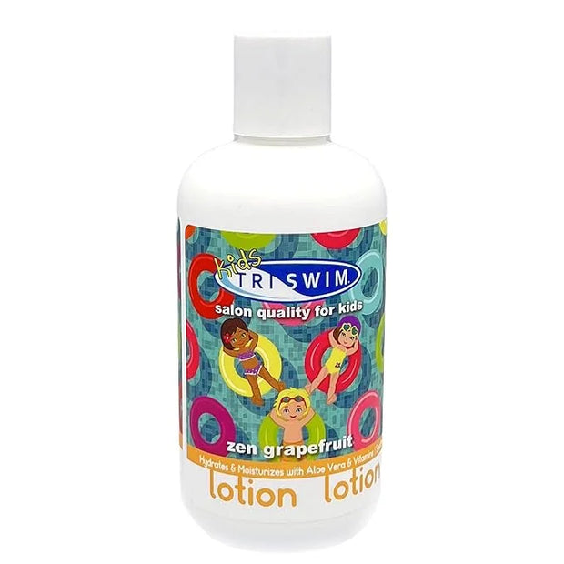 TRISWIM Kids Scented Body Lotion Skin Hydrating Moisturizer Chlorine Removal with Aloe Vera - Product Image