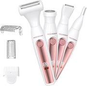 Bikini Trimmer for Women, All-in-ONE Waterproof Lady's Electric Razor Shaver and Facial Hair Removal, Rechargeable Body Ha...