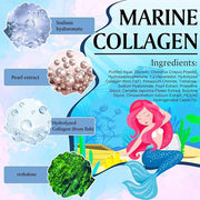Under Eye Patches (18 Pairs) - Pearl Eye Mask with Natural Marine Collagen, Hyaluronic HA - Reduce Wrinkles, Puffy Eyes, D...