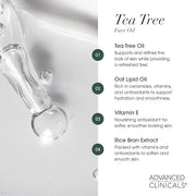 Advanced Clinicals Tea Tree Oil For Skin Facial Serum | Tea Tree Serum For Face With Vitamin E + Botanicals To Help Improv...