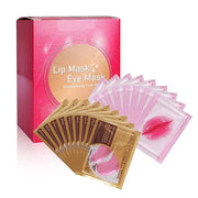 MEICOLY 30 Pads Lip and Eye Mask Sheet,Moisturizing Under Eye Mask Gel Crystal Collagen Anti-Aging Eye Patches Dark Circle...