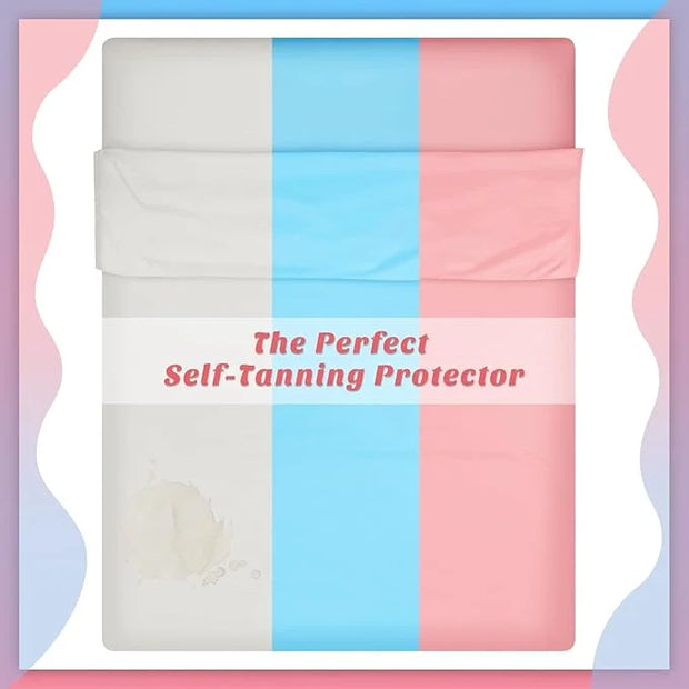 Irenare 2 Pcs Self Tanning Sleep Sack Self Tanning Sheets Protector Self Tan Sleep Bag Protect Sheets from Self Tanner Tra...