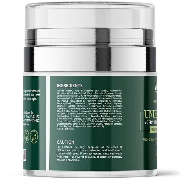 Under Eye Gel Cream – Reduces Dark Circles & Puffiness, Repairs & Moisturizes, Hydrating and Refreshing Formula for Under ...