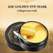 24k Gold Under Eye Patches - 60 Pcs Gold Eye Mask Anti-Aging, Under Eye Mask for Removing Dark Circles, Puffiness, Wrinkle...