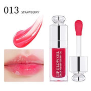 Plumping Lip Oil,Hydrating Gloss Tinted Lip Balm Transparent Lip Care,Big Brush Head Glitter Shine,Long Lasting Nourishing...