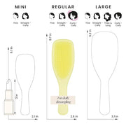 Tangle Teezer Plant-Based Ultimate Detangler Brush, Dry & Wet Hair Brush, Eliminates Knots & Reduces Breakage for Curly to...