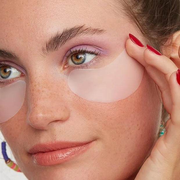 PEACE OUT Skincare Puffy Eyes, Biocellulose Under-Eye Mask, Minimize Puffiness & Tired Eyes with Caffeine and Niacinamide,...