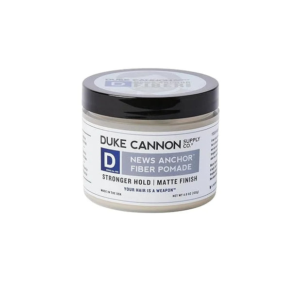 Duke Cannon News Anchor Fiber Pomade - Strong Hold, Natural Matte Finish - 4.6 oz - Product Image
