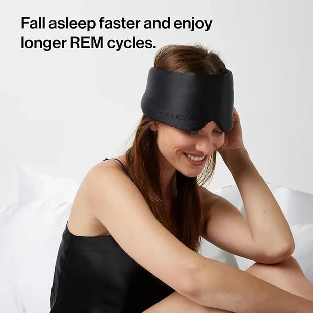 Dore & Rose Deep Sleep Mask Light Blocking, 23 Momme Mulberry Silk Eye Mask, Ultra Soft, Adjustable - Travel Sleeping Mask...