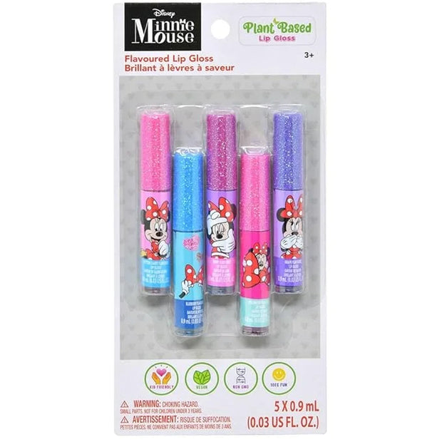 Disney Minnie Mouse 5-Pack Flavored Lip Gloss Set for Kids - Product Image