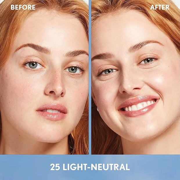 Covergirl Simply Ageless Skin Perfector Essence Foundation, 25 Light-Neutral, Tinted Skincare Makeup Hybrid, Sheer Tint, R...
