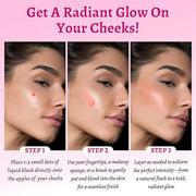UCANBE 3PCS Liquid Blush Makeup Set – Dewy Cream Cheek Tint for Face – Blendable Long-Lasting Lightweight Natural Flushed ...