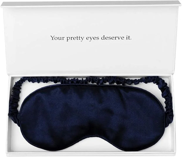 Silk Sleep Mask Light Blocking Luxury 100% Mulberry 19mm Silk Eye Mask Eye Cover Blindfold Ultra Soft Light & Comfy Anti A...
