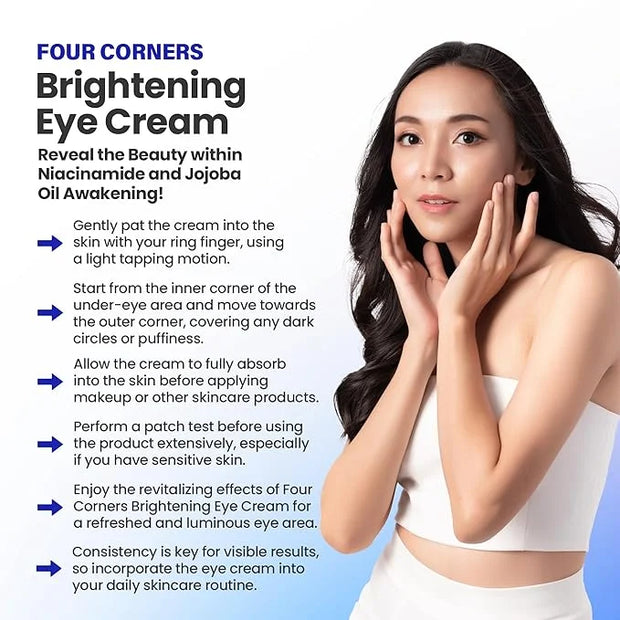 Eye Cream with Vitamin C, Niacinamide (Vitamin B3) & Jojoba Oil - Product Image
