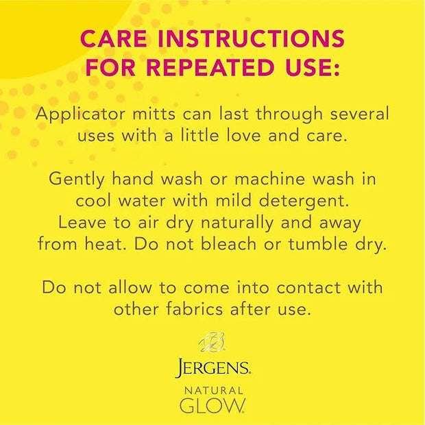 Jergens Natural Glow Body Applicator Mitt, Flawless, Streak-free Tanning Blender Glove, Reusable Tanning Mitt Protects Han...