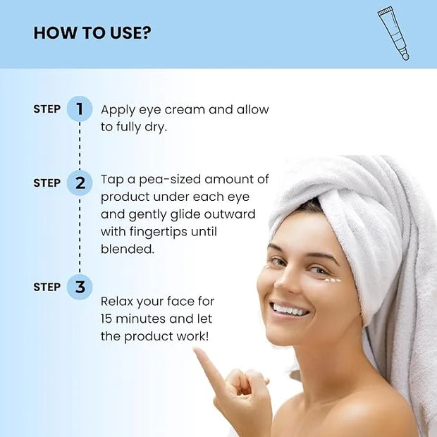 Natural Organic Vegan Eye Cream | Eye Cream for Dark Circles and Puffiness Cream for Eye Bags and Dark Circles Under Eye C...