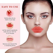 30PCS Lip Masks Sheet Moisturizing Crystal Collagen Pink Under Eye Mask Gel,Christmas Gift for Women Anti-Aging Eye Patche...