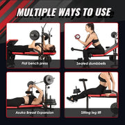 ISE Multi-Weight Bench Set with Squat Rack Training，800LBS - Product Image