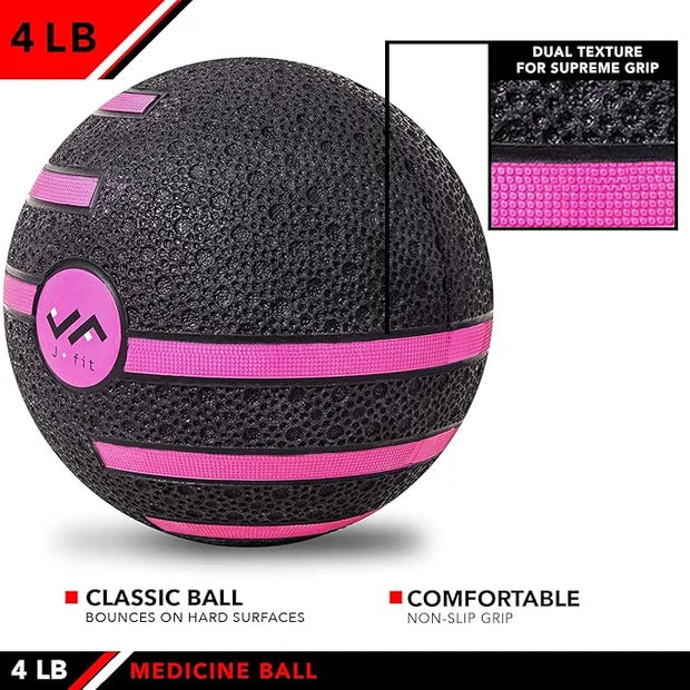 JFIT Medicine Exercise Ball with Dual Texture - Product Image