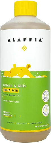 Alaffia Babies and Kids Bubble Bath, Gentle Bath Essentials for Delicate Skin, Plant-Based Formula, Paraben & Sulfate-Free...