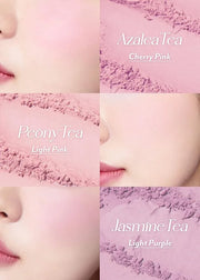 I'm Meme Palette - Afternoon Tea Blusher | Blossom Tea Blended, Cool Tone Blush for Cheek, Soft Pink, Peach, Lavender, 3 S...