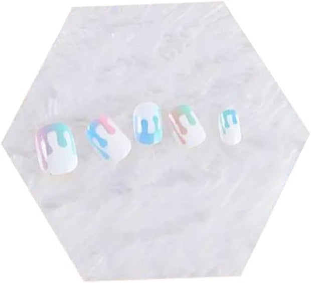2pcs Nail Art Palette, False Nail Tips Display