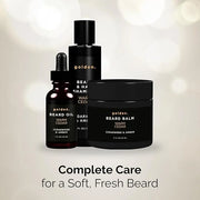 Golden Grooming Co. Everyday Beard Bundle – Complete Beard Care Set | Includes Beard Oil, Balm & Shampoo (Regular, Warm Ce...