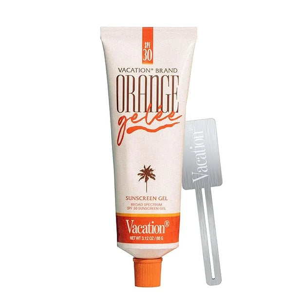 Vacation Orange Gelée SPF 30 Gel & Tube Key Bundle, Hydrating Balm-to-Oil Sunscreen, Mineral-Oil Free, Water-Resistant, Tr...