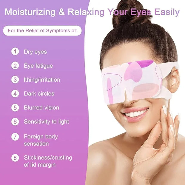 Steam Eye Mask for Dry Eyes, 18-Packs Eye Mask for Dark Circles and Puffiness, Self Heating Gentle Steam Warm Eye Mask for...