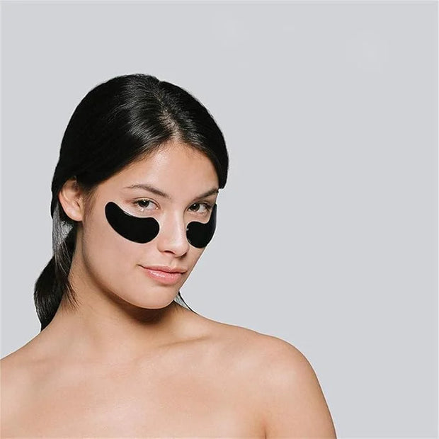Under Eye Patches - 30 Pairs Collagen Eye Mask Eye Patches for Puffy Eyes and Dark Circles, Gel Under Eye Mask, Black - Pr...