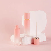 5 Pcs Gradient Pink Lip Gloss Tubes 8ml Empty Refillable Plastic Lip Gloss Containers with Wand Applicators for DIY Lip Gl...