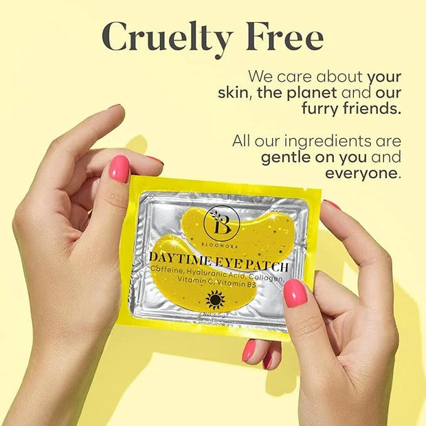 Daytime Under Eye Patches for Puffy Eyes and Dark Circles, Gel Eye Masks with Caffeine, Collagen & Vitamin C, Deeply Moist...