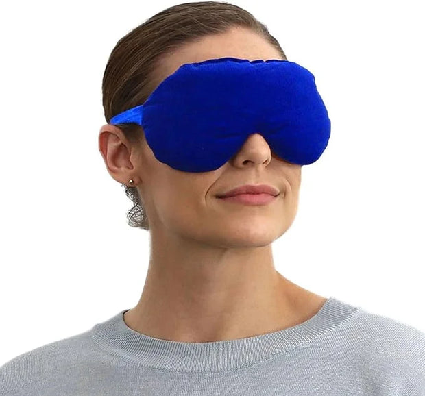 Lavender Eye Mask - Weighted Eye Mask for Relaxation and Yoga - Cold Therapy Eye Masks for Women, Men - 1 Eye Mask Blue - ...