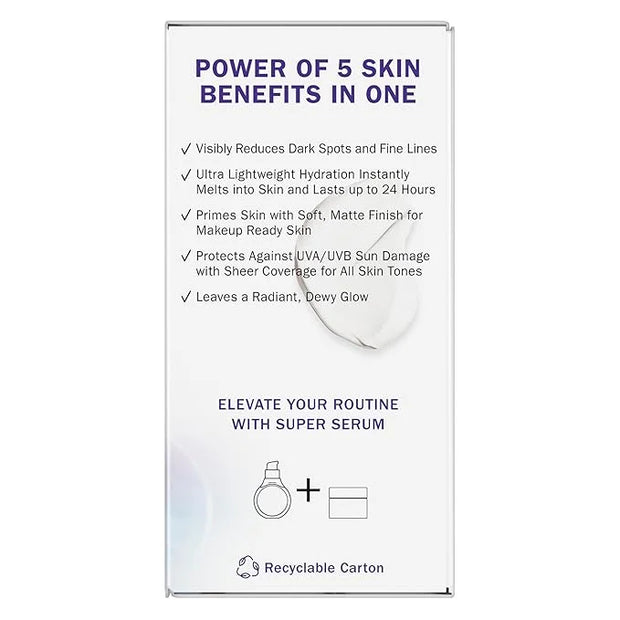 Olay Super Cream with Sunscreen SPF 30, 15 mL, Trial Size Ultra Lightweight Face Moisturizer - Vitamin C, Hyaluronic Acid,...