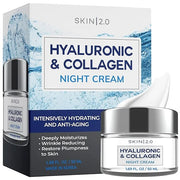 Korean Hyaluronic Acid & Collagen Face Moisturizer - Dermatologist Tested, Ultra Hydrating, Anti-Aging, Clean Beauty, Crue...