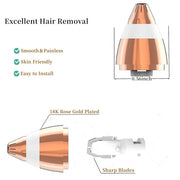 Eyebrow Hair Remover Replacement Heads for Finishing Touch Flawless Facial Hair Remover,Painless Replacement Blades for Fl...