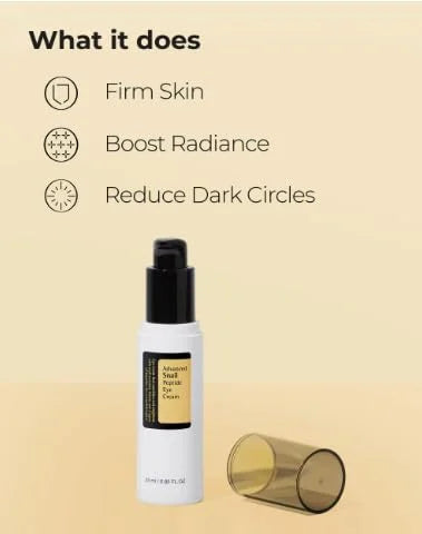 Tristar Advanced Snail Peptide Eye Cream, Anti-Wrinkle, Anti-Aging, Dark Circle Removing, Brightening Night Cream, 73.7% S...