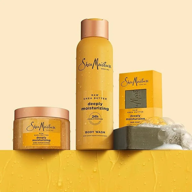 SheaMoisture Shea Sugar Body Scrub For Moisturize And Restore Dry Skin Raw Shea Butter Deeply Moisturizing Body Scrub With...