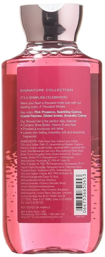 Bath & Body Works, Signature Collection Shower Gel, A Thousand Wishes, 10 Ounce - Product Image